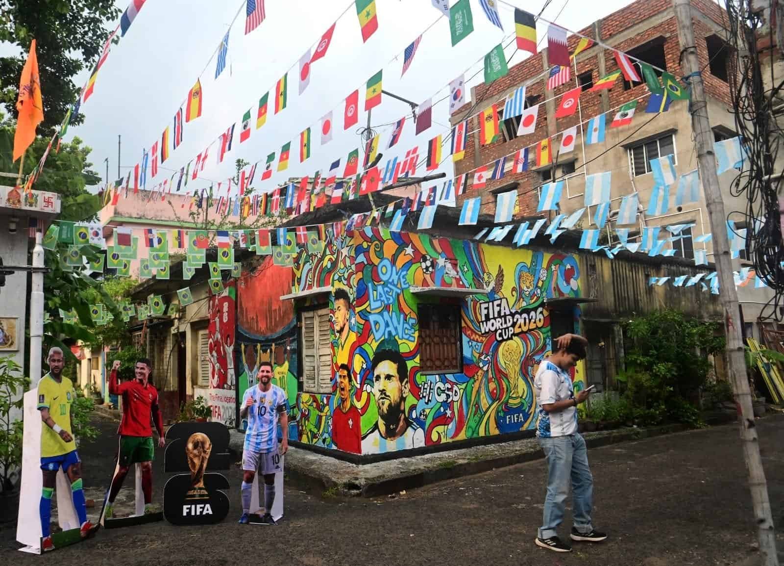 Kolkata Argentina football fans World Cup